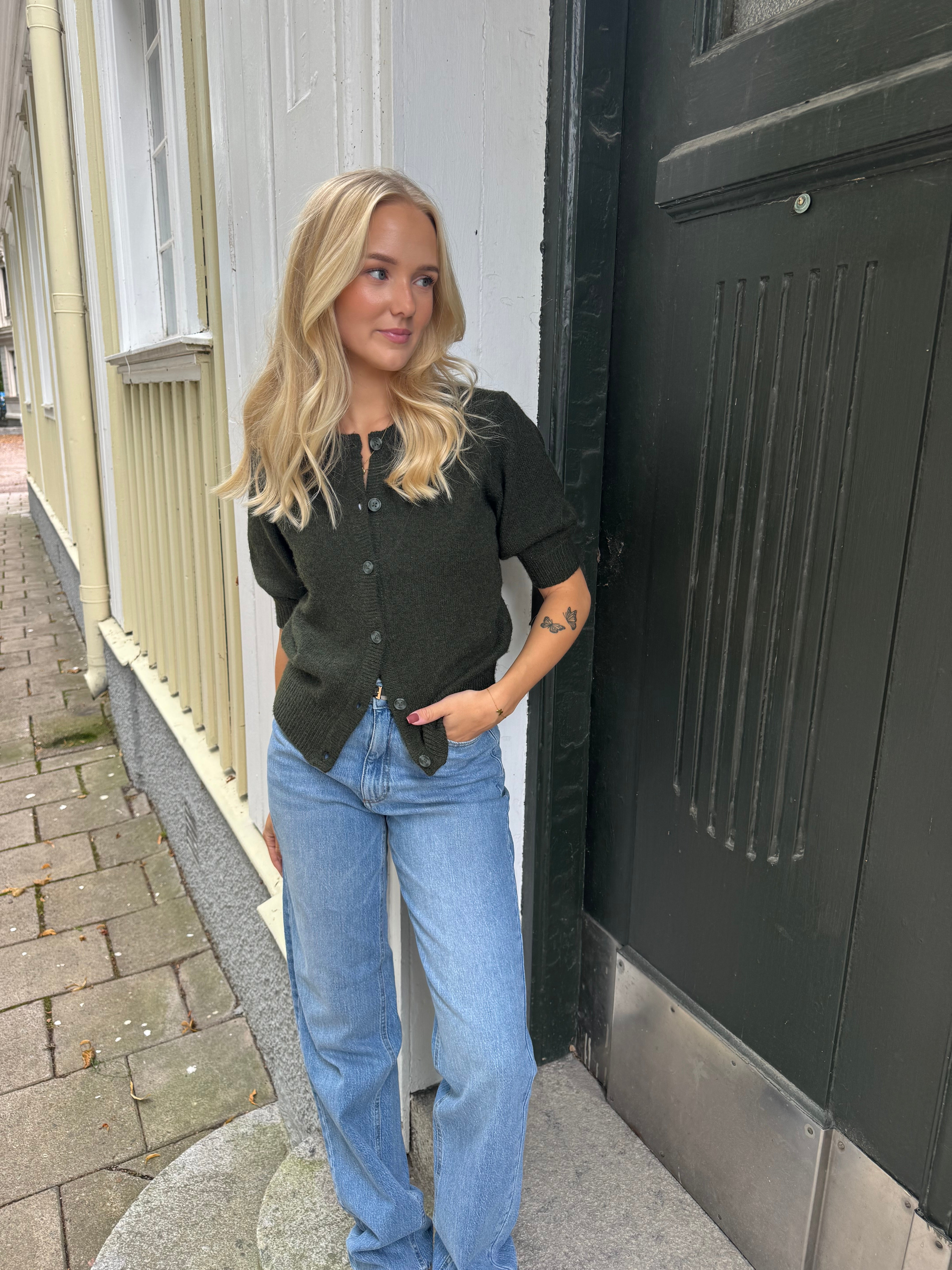 VIELLIE Knit Cardigan - Deep Depths